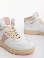 Дамски спортни обувки розови от екологична кожа Jocelin