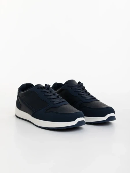 Мъжки спортни обувки сини от екологична кожа  Eraldo