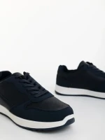 Мъжки спортни обувки сини от екологична кожа  Eraldo