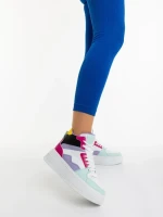 Дамски спортни обувки циклама от екологична кожа  Estella