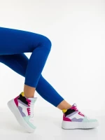 Дамски спортни обувки циклама от екологична кожа  Estella