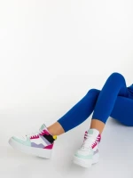 Дамски спортни обувки циклама от екологична кожа  Estella