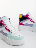 Дамски спортни обувки циклама от екологична кожа  Estella