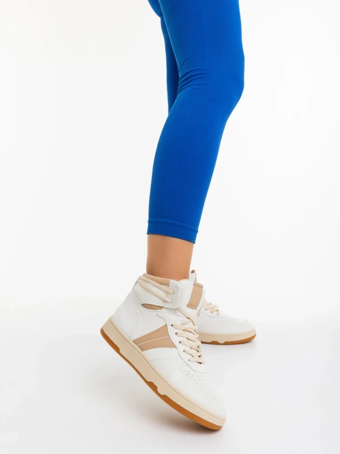 Дамски спортни обувки кафяви от екологична кожа Jocelin