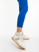 Дамски спортни обувки кафяви от екологична кожа Jocelin