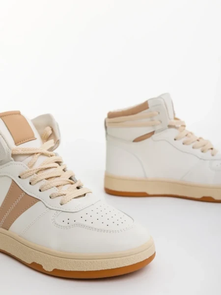 Дамски спортни обувки кафяви от екологична кожа Jocelin