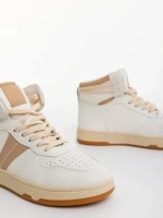 Дамски спортни обувки кафяви от екологична кожа Jocelin