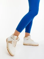 Дамски спортни обувки кафяви от екологична кожа Jocelin