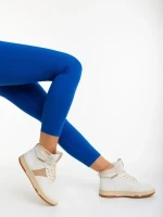 Дамски спортни обувки кафяви от екологична кожа Jocelin