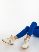 Дамски спортни обувки кафяви от екологична кожа Jocelin