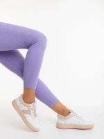 Дамски спортни обувки розови от екологична кожа Petty