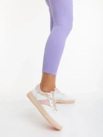 Дамски спортни обувки розови от екологична кожа Petty