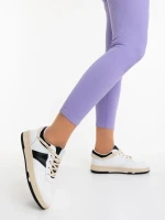 Дамски спортни обувки бели от екологична кожа Petty