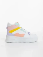 Дамски спортни обувки розови от екологична кожа  Estella