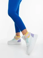 Дамски спортни обувки розови от екологична кожа Acilia