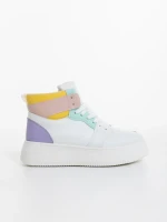 Дамски спортни обувки розови от екологична кожа Acilia