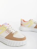 Дамски спортни обувки кафяви от екологична кожа  Sabetta