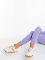 Дамски спортни обувки тъмно бежови от екологична кожа Petty