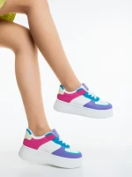 Дамски спортни обувки лилави от екологична кожа Kosara