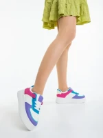 Дамски спортни обувки лилави от екологична кожа Kosara