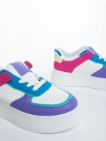 Дамски спортни обувки лилави от екологична кожа Kosara