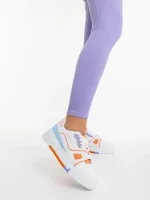 Дамски спортни обувки оранжеви от екологична кожа Lowery