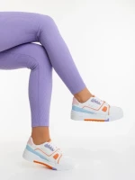 Дамски спортни обувки оранжеви от екологична кожа Lowery