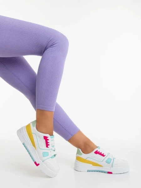 Дамски спортни обувки зелени от екологична кожа Lowery