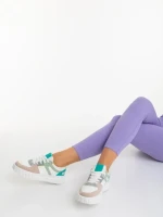 Дамски спортни обувки бежови от екологична кожа  Sabetta