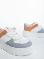 Дамски спортни обувки сиви от екологична кожа Kosara