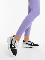 Дамски спортни обувки черни от екологична кожа Lowery