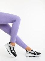 Дамски спортни обувки черни от екологична кожа Lowery