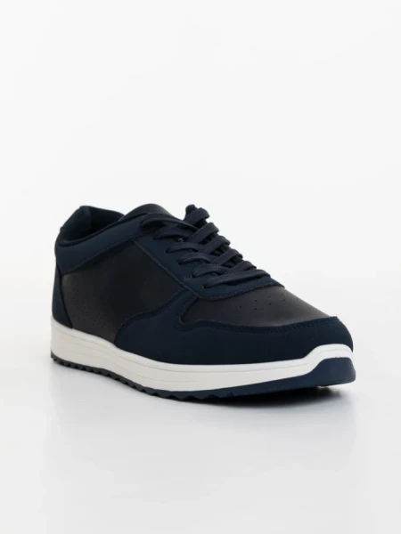 Мъжки спортни обувки сини от екологична кожа Davies