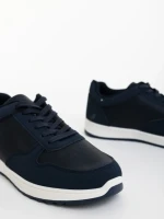 Мъжки спортни обувки сини от екологична кожа Davies