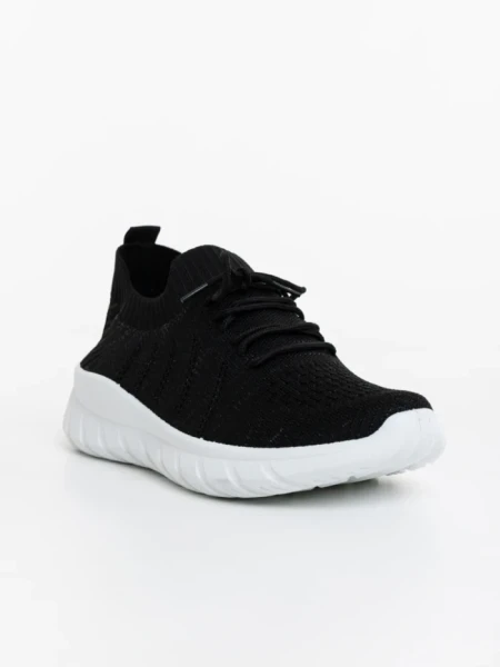 Мъжки спортни обувки черно-бели от текстилен материал Andreo