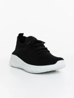 Мъжки спортни обувки черно-бели от текстилен материал Andreo