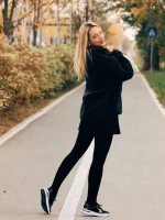 Дамски спортни обувки черни от текстилен материал Kurika