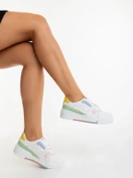 Дамски спортни обувки розови от екологична кожа Lowery