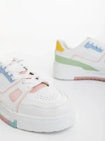 Дамски спортни обувки розови от екологична кожа Lowery