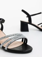 Дамски сандали черни от екологична кожа Mayari