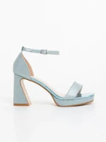 Дамски сандали сини от текстилен материал Islara