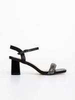 Дамски сандали черни от екологична кожа Cadiz
