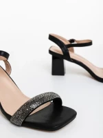 Дамски сандали черни от екологична кожа Cadiz