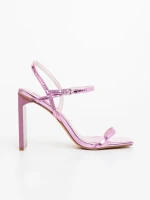 Дамски сандали лилави от екологична кожа  Soleva