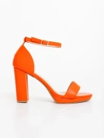 Дамски сандали оранжеви от екологична кожа Flavina