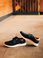 Мъжки спортни обувки черни от екологична кожа Alonso