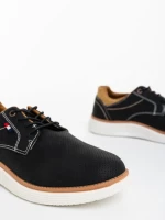 Мъжки спортни обувки черни от екологична кожа Alonso