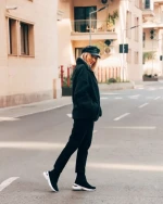 Дамски спортни обувки черни от текстилен материал Verlana