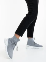 Дамски спортни обувки сиви от текстилен материал Mariposa