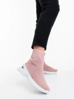 Дамски спортни обувки розови от текстилен материал Verlana